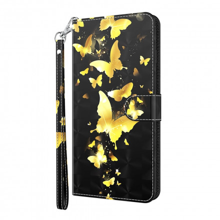 Housse Samsung Galaxy S21 Ultra 5G Papillons Jaunes