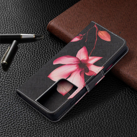 Housse Samsung Galaxy S21 Ultra 5G Fleur Rose