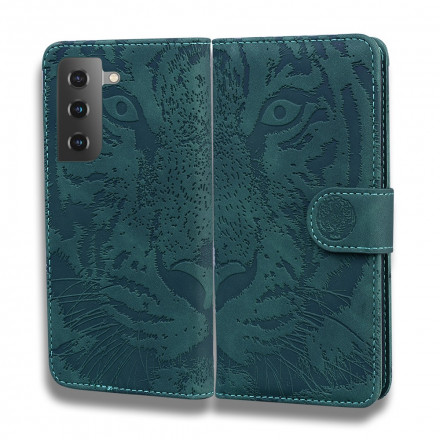 Housse Samsung Galaxy S21 5G Empreinte Face de Tigre