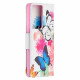 Housse Samsung Galaxy S21 Ultra 5G Papillons et Fleurs Peints