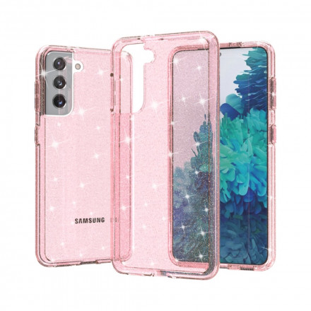 Coque Samsung Galaxy S21 5G Transparente Paillettes