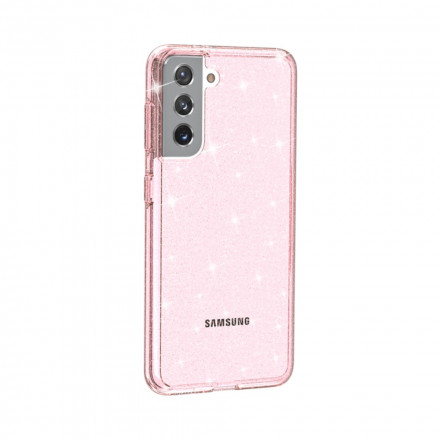 Coque Samsung Galaxy S21 5G Transparente Paillettes