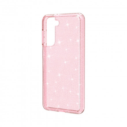 Coque Samsung Galaxy S21 5G Transparente Paillettes