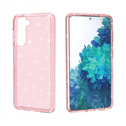 Coque Samsung Galaxy S21 5G Transparente Paillettes