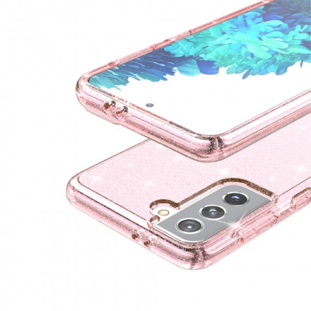 Coque Samsung Galaxy S21 5G Transparente Paillettes