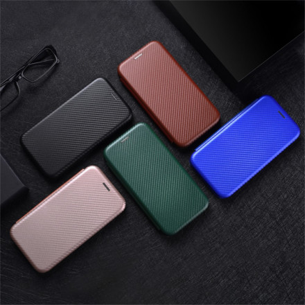 Flip Cover Samsung Galaxy S21 Ultra 5G Fibre Carbone