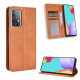 Flip Cover Samsung Galaxy A72 5G Effet Cuir Vintage Stylisé