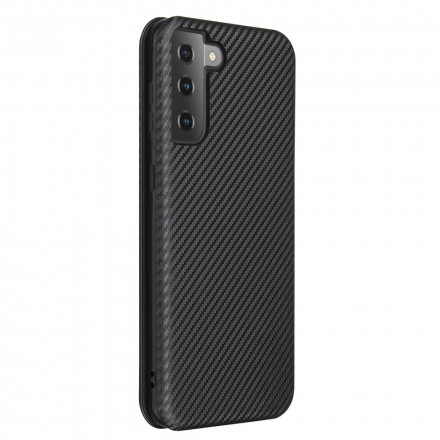 Flip Cover Samsung Galaxy S21 Plus 5G Fibre Carbone