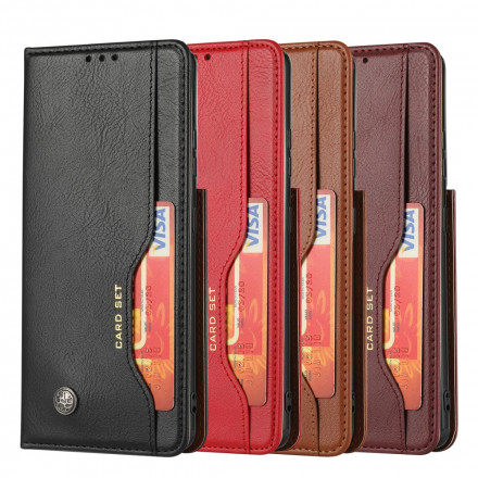 Flip Cover Samsung Galaxy S21 Ultra 5G Simili Cuir Porte-Cartes