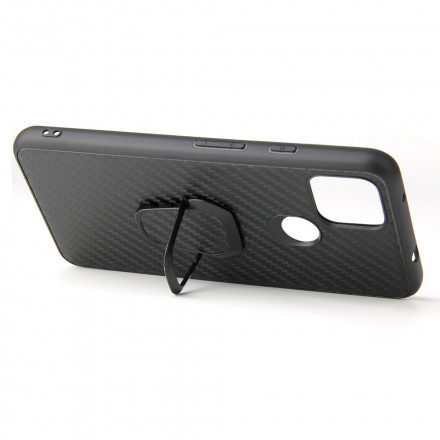 Coque Google Pixel 4a 5G Fibre Carbone Anneau-Support