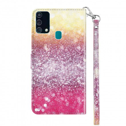 Housse Samsung Galaxy A32 5G Light Spot Paillettes Magenta