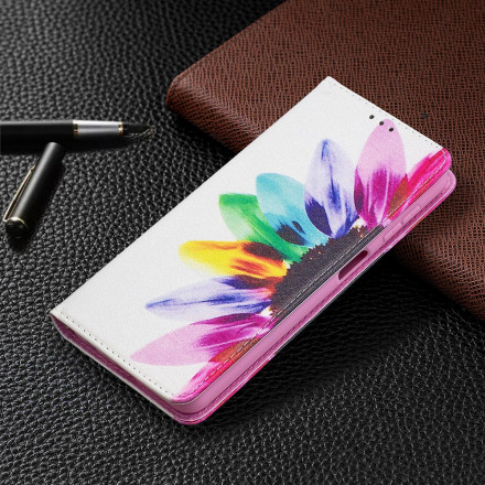 Flip Cover Samsung Galaxy A32 5G Fleur Aquarelle