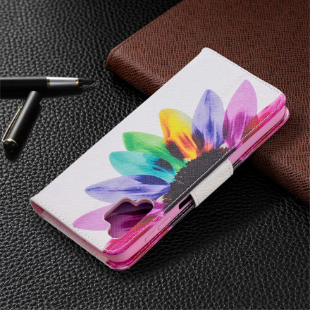 Housse Samsung Galaxy A32 5G Fleur Aquarelle