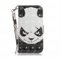 Housse Samsung Galaxy A32 5G Angry Panda à Lanière