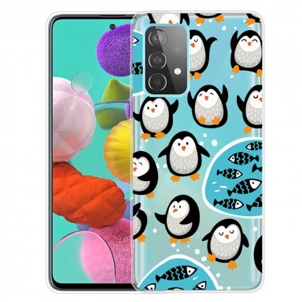 Coque Samsung Galaxy A32 5G Pingouins et Poissons