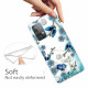 Coque Samsung Galaxy A52 5G Transparente Papillons et Fleurs Rétros