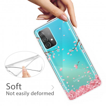 Coque Samsung Galaxy A52 5G Branches à Fleurs