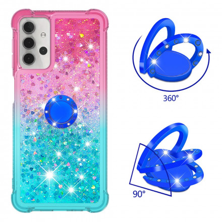 Coque Samsung Galaxy A32 5G Paillettes Anneau-Support