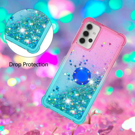 Coque Samsung Galaxy A32 5G Paillettes Anneau-Support