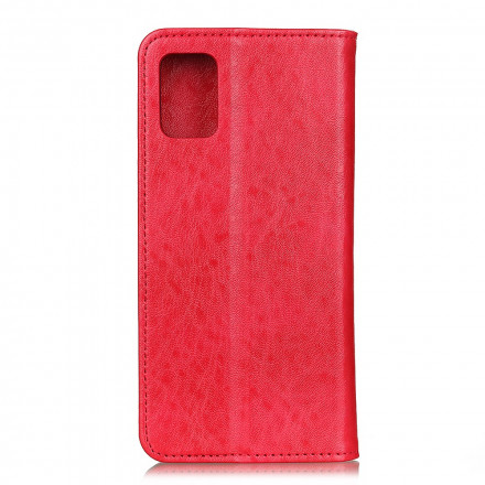 Flip Cover Samsung Galaxy A52 5G Texture Cuir Fendu