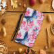 Housse Samsung Galaxy A52 5G Papillons Floraux Lanière