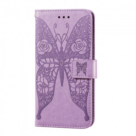 Housse Samsung Galaxy A32 5G Papillons Motif en Fleurs