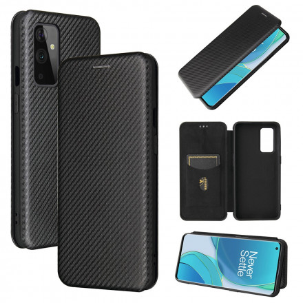 Flip Cover OnePlus 9 Silicone Carbone