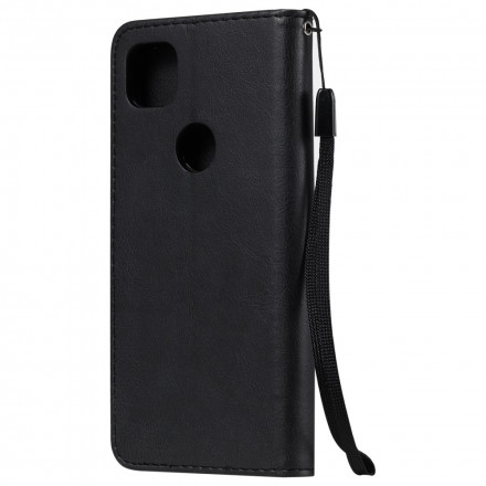 Housse Google Pixel 4a Effet Cuir à Lanière