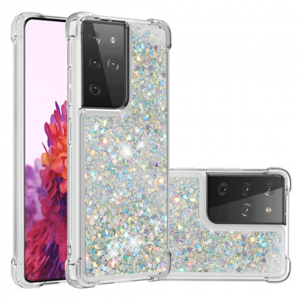 Coque Samsung Galaxy S21 Ultra 5G Désires Paillettes