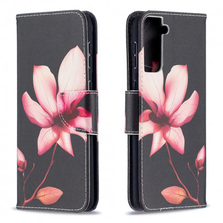 Housse Samsung Galaxy S21 Plus 5G Fleur Rose