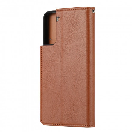 Flip Cover Samsung Galaxy S21 Plus 5G Simili Cuir Porte-Cartes