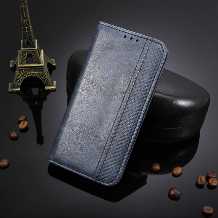 Flip Cover Samsung Galaxy S21 Plus 5G Effet Cuir Vintage Stylisé