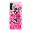 Coque Xiaomi Redmi Note 8T Paillettes Papillons