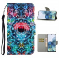 Housse Samsung Galaxy S21 Ultra 5G Flashy Mandala à Lanière