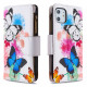 Housse iPhone 11 Poche Zippée Papillons