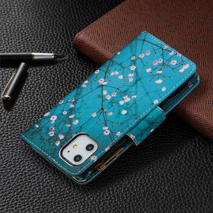 Housse iPhone 11 Poche Zippée Arbre