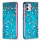 Flip Cover iPhone 11 Branches Fleuries