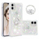 Coque iPhone 11 Paillettes avec Anneau-Support Diamants