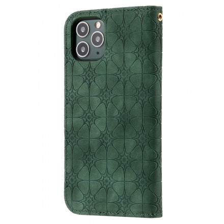 Flip Cover iPhone 11 Pro Fleurs Baroques