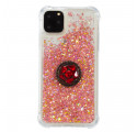 Coque iPhone 11 Pro Max Paillettes avec Anneau-Support