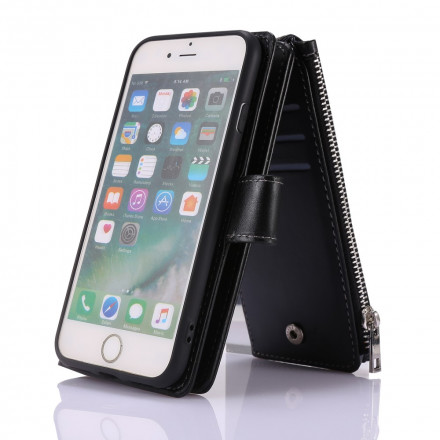 Housse iPhone SE 2 / 8 / 7 Multi-fonctions Porte-Monnaie Business