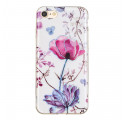 Coque iPhone SE 2 / 8 / 7 Fleurs Design Paillettes