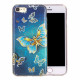 Coque iPhone SE 2 / 8 / 7 Papillons Design Paillettes