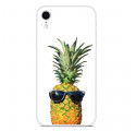 Coque iPhone XR Transparente Ananas à Lunettes