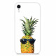 Coque iPhone XR Transparente Ananas à Lunettes