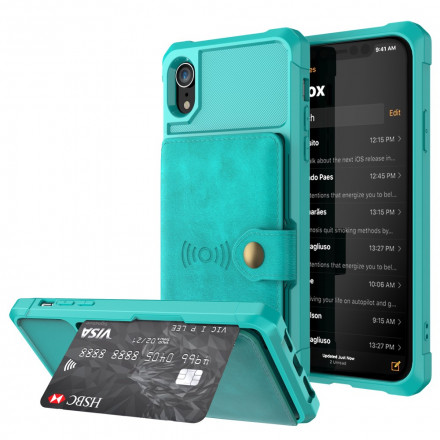 Coque iPhone XR Porte-Cartes Multi-Fonctionnel