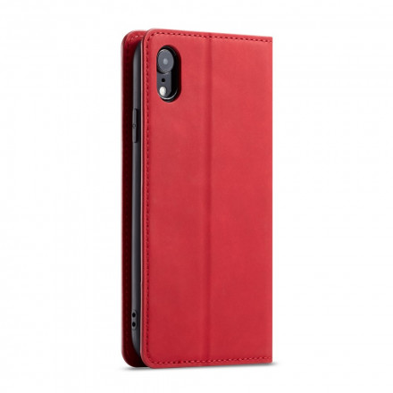 Flip Cover iPhone XR Effet Cuir FORWENW