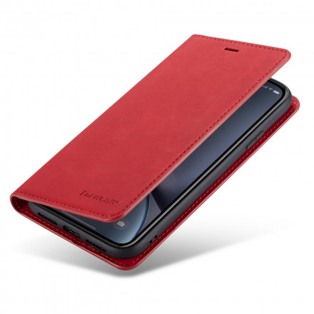 Flip Cover iPhone XR Effet Cuir FORWENW