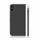 Housse iPhone XS Simili Cuir Couverture Miroir