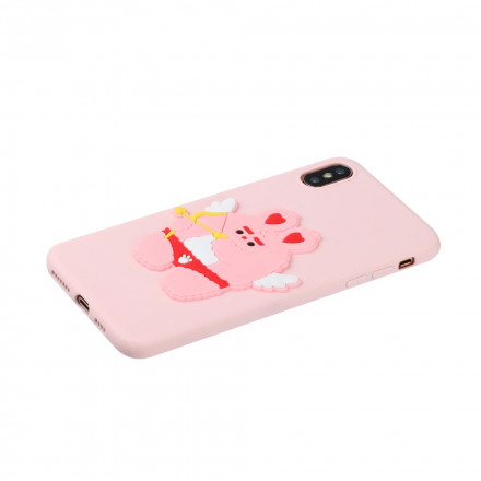 Coque iPhone X / XS Silicone Logo Animal Fun